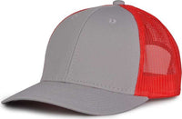 The Game GB452E Everyday Trucker Cap - Gray Red | HIT a Double