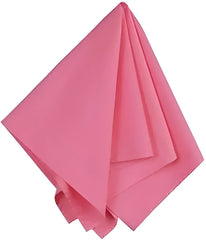 Big Accessories BA001 Solid Bandana - Pink - Pink / One Size Fits Most
