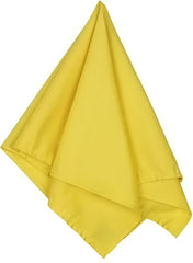 Big Accessories BA001 Solid Bandana - Yellow - Yellow / One Size Fits Most