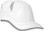 Big Accessories BA514 Performance Cap - White - White / One Size Fits Most