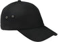 Big Accessories BA529 Washed Baseball Cap - Black - Black / One Size Fits Most