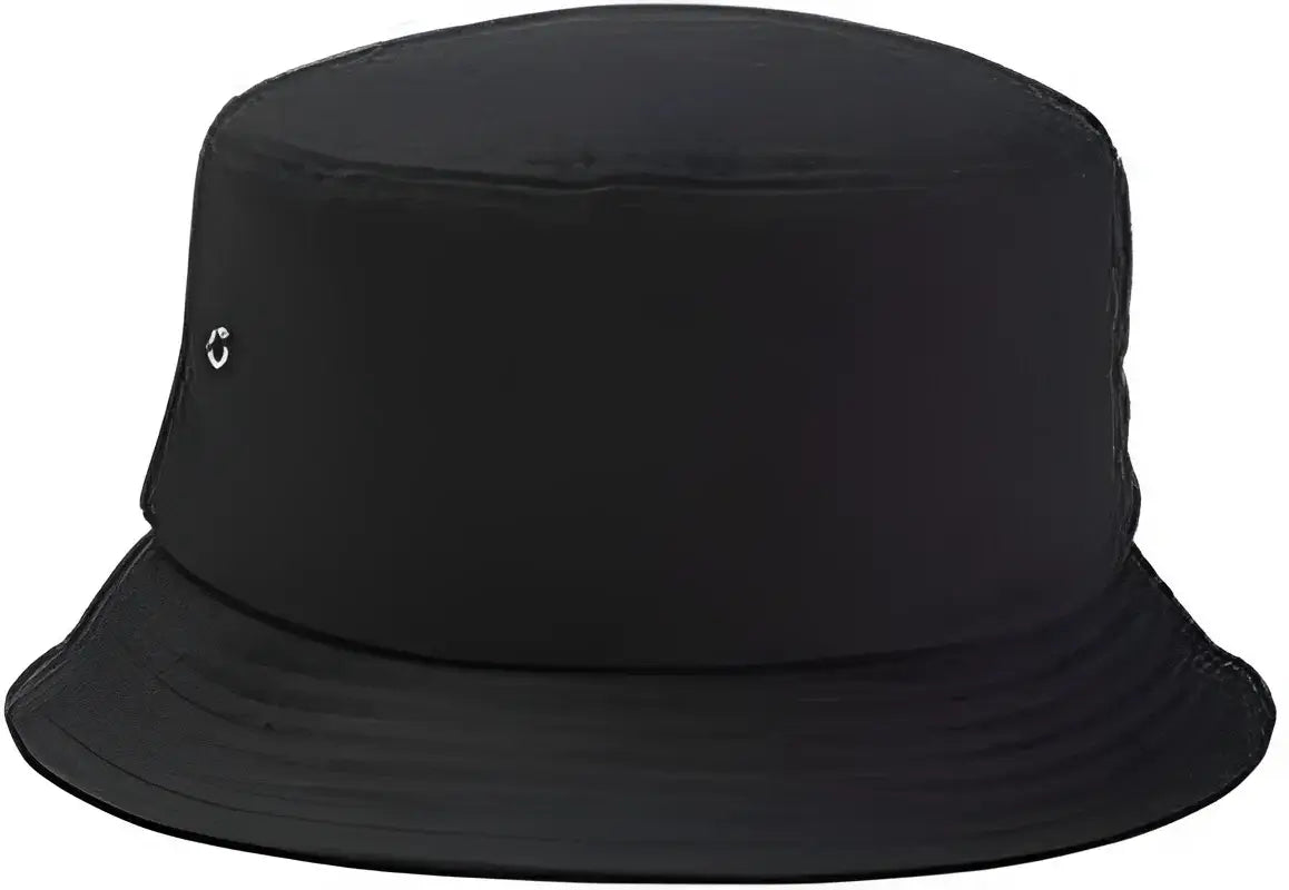 Big Accessories BA534 Metal Eyelet Bucket Cap - Black - Black / One Size Fits Most