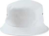 Big Accessories BA534 Metal Eyelet Bucket Cap - White - White / One Size Fits Most