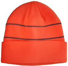 Big Accessories BA535 Reflective Beanie - Neon Orange - Orange / One Size Fits Most
