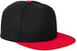 Big Accessories BA539 Flat Bill Sport Cap - Black Red - Black Red / One Size Fits Most