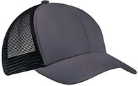 Big Accessories BA540 Sport Trucker Cap - Black Black - Black / One Size Fits Most