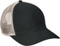 Big Accessories BA540 Sport Trucker Cap - Black Tan - Black Tan / One Size Fits Most