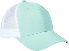 Big Accessories BA540 Sport Trucker Cap - Heather Seafoam White - Aqua White / One Size Fits Most
