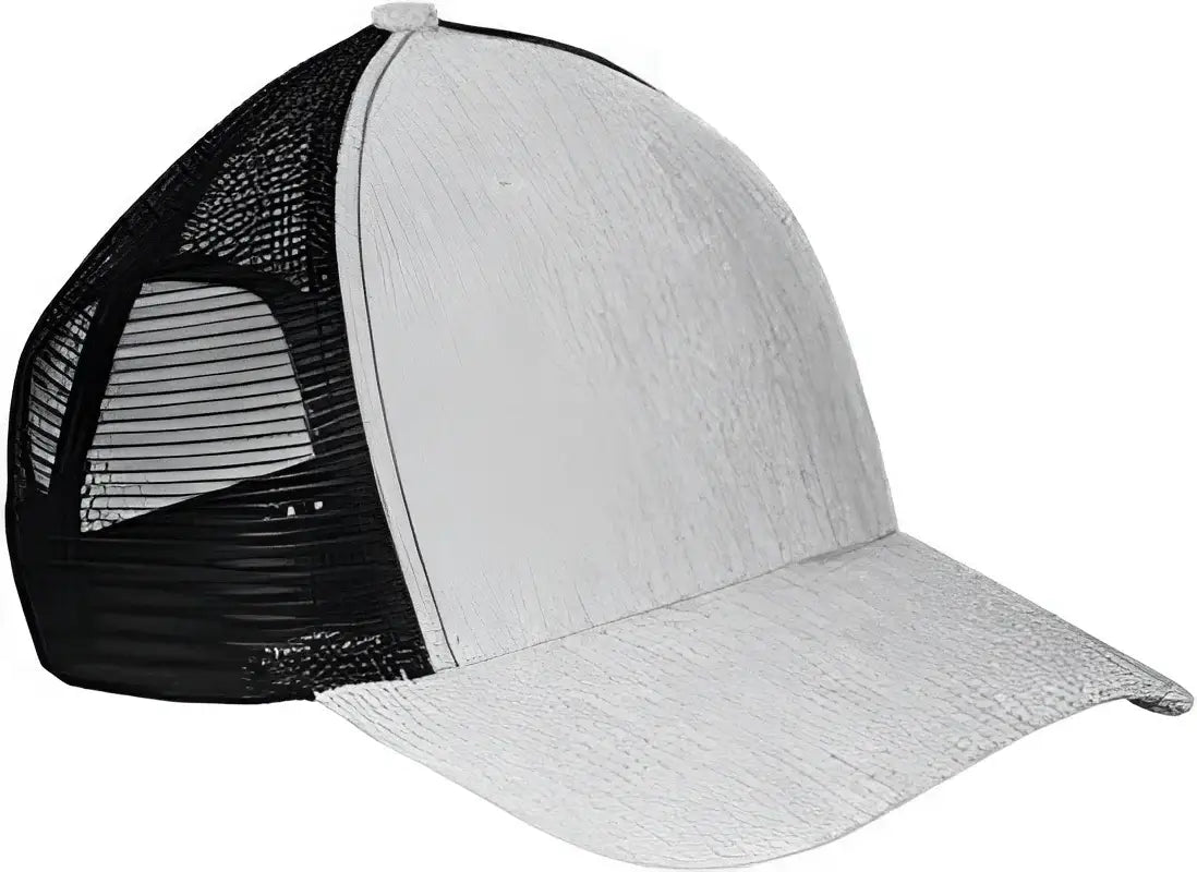 Big Accessories BA540 Sport Trucker Cap - Light Gray Black - Gray Black / One Size Fits Most