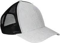 Big Accessories BA540 Sport Trucker Cap - Light Gray Black - Gray Black / One Size Fits Most