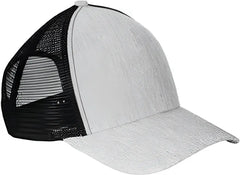 Big Accessories BA540 Sport Trucker Cap - Light Gray Black - Gray Black / One Size Fits Most