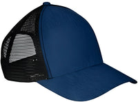 Big Accessories BA540 Sport Trucker Cap - Navy Black - Navy Black / One Size Fits Most