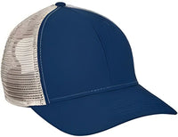 Big Accessories BA540 Sport Trucker Cap - Navy Tan - Navy Tan / One Size Fits Most