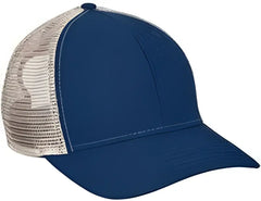 Big Accessories BA540 Sport Trucker Cap - Navy Tan - Navy Tan / One Size Fits Most