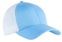 Big Accessories BA540P Sport Ponytail Trucker - Heather Light Blue White - HTH LT BLU / OS