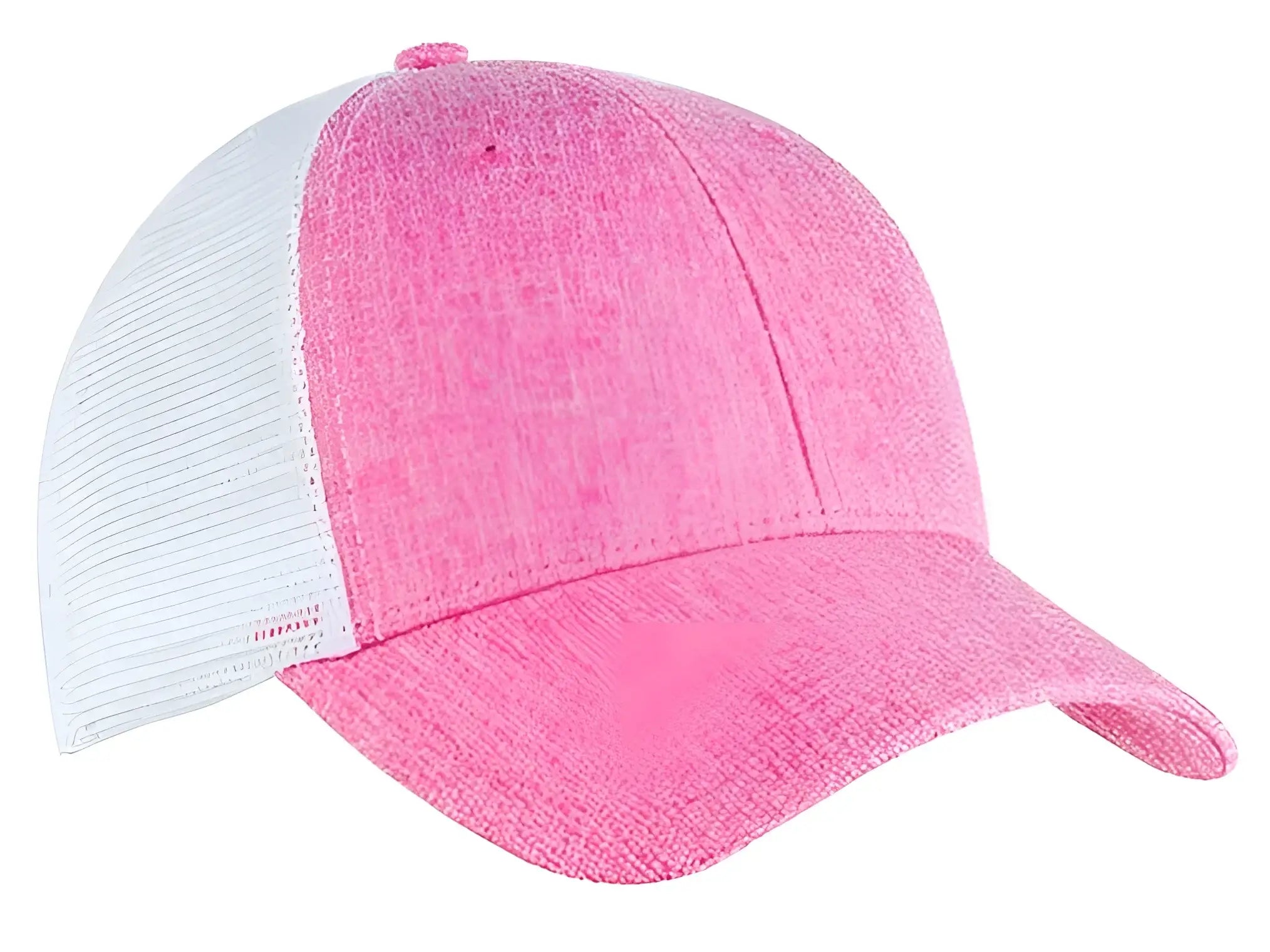 Big Accessories BA540P Sport Ponytail Trucker - Heather Pink - HTHR PINK / OS