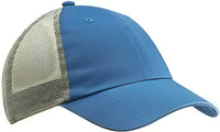 Big Accessories BA601 Washed Trucker Cap - Blue Gray - Blue Gray / One Size Fits Most