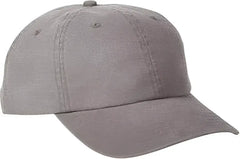 Big Accessories BA610 Heavy Washed Canvas Cap - Dark Gray - Gray / One Size Fits Most