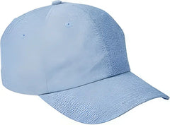 Big Accessories BA614 Summer Prep Cap Blue Chambray Colubia Blue / One Size Fits Most