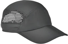 Big Accessories BA657 Foldable Bill Performance Cap - Charcoal - Dark Gray / One Size Fits Most