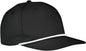 Big Accessories BA671 5-Panel Golf Cap - Black White - Black White / One Size Fits Most