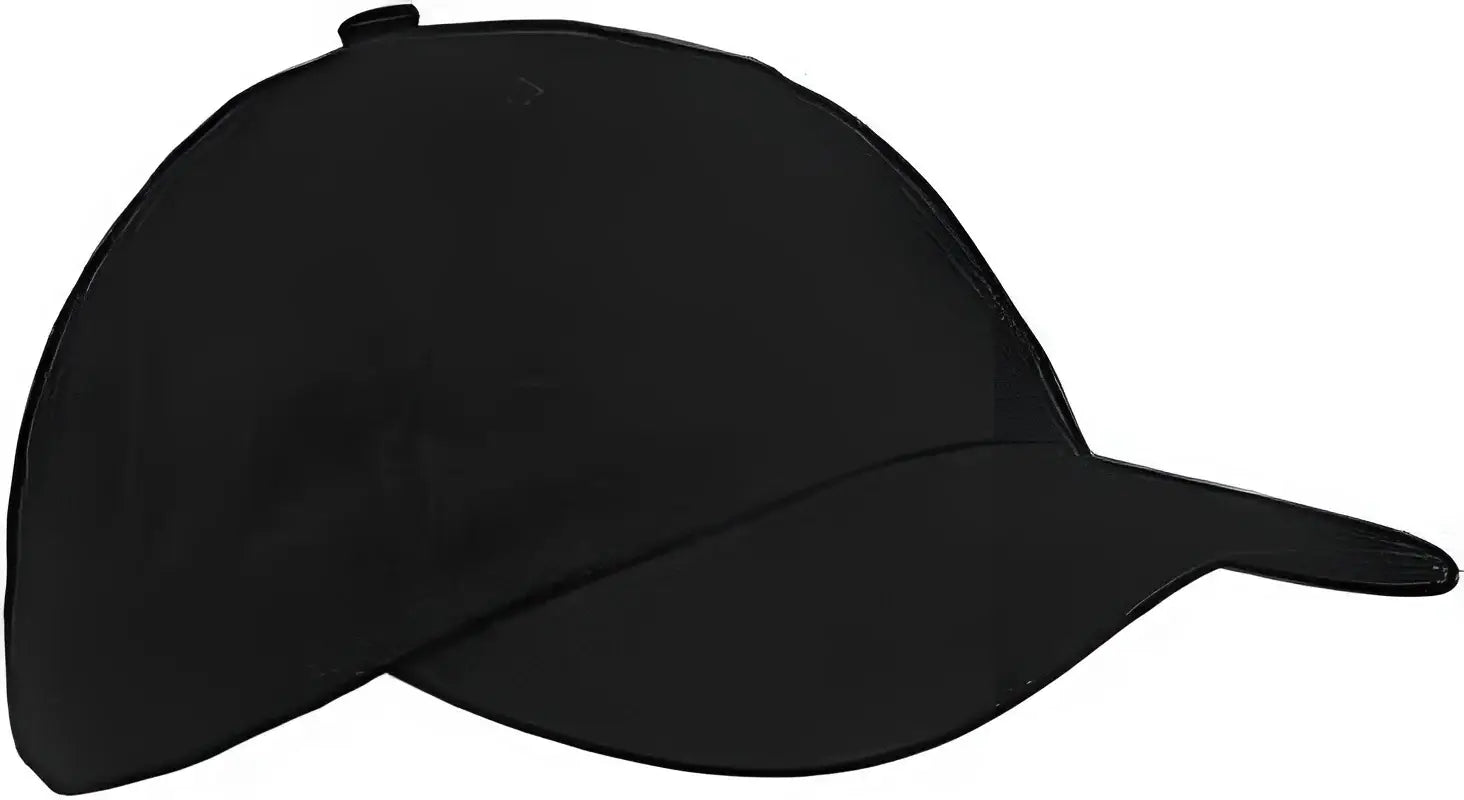 Big Accessories BX001 6 Panel Brushed Twill Unstructured Cap Black Black / One Size Fits Most