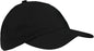 Big Accessories BX001 6 Panel Brushed Twill Unstructured Cap Black Black / One Size Fits Most