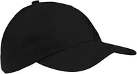 Big Accessories BX001Y Youth 6-Panel Brushed Twill Unstructured Cap - Black - Black / One Size Fits Most
