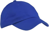 Big Accessories BX001Y Youth 6-Panel Brushed Twill Unstructured Cap - Royal - Royal / One Size Fits Most