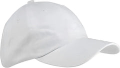 Big Accessories BX001Y Youth 6-Panel Brushed Twill Unstructured Cap - White - White / One Size Fits Most