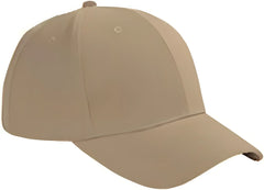 Big Accessories BX002 6-Panel Brushed Twill Structured Cap - Khaki - Khaki / One Size Fits Most