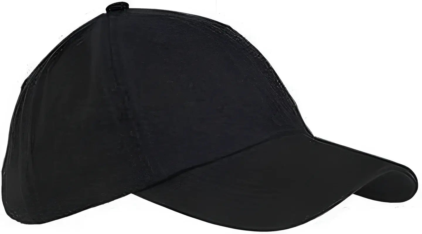 Big Accessories BX005 6-Panel Washed Twill Low-Profile Cap - Black - Black / One Size Fits Most