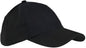 Big Accessories BX005 6-Panel Washed Twill Low-Profile Cap - Black - Black / One Size Fits Most