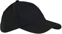 Big Accessories BX005 6-Panel Washed Twill Low-Profile Cap - Black - Black / One Size Fits Most