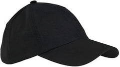 Big Accessories BX005 6-Panel Washed Twill Low-Profile Cap - Black - Black / One Size Fits Most