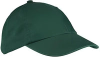 Big Accessories BX005 6 Panel Washed Twill Low Profile Cap Dark Green Green / One Size Fits Most