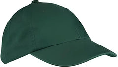 Big Accessories BX005 6 Panel Washed Twill Low Profile Cap Dark Green Green / One Size Fits Most