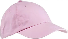 Big Accessories BX005 6-Panel Washed Twill Low-Profile Cap - Light Pink - Pink / One Size Fits Most
