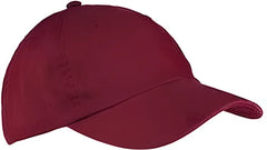 Big Accessories BX005 6-Panel Washed Twill Low-Profile Cap - Maroon - Maroon / One Size Fits Most