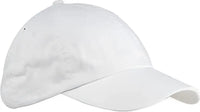 Big Accessories BX005 6 Panel Washed Twill Low Profile Cap White White / One Size Fits Most