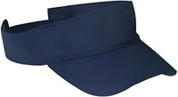 Big Accessories BX006 Cotton Twill Visor - Navy - Navy / One Size Fits Most