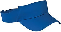 Big Accessories BX006 Cotton Twill Visor - Royal - Royal / One Size Fits Most