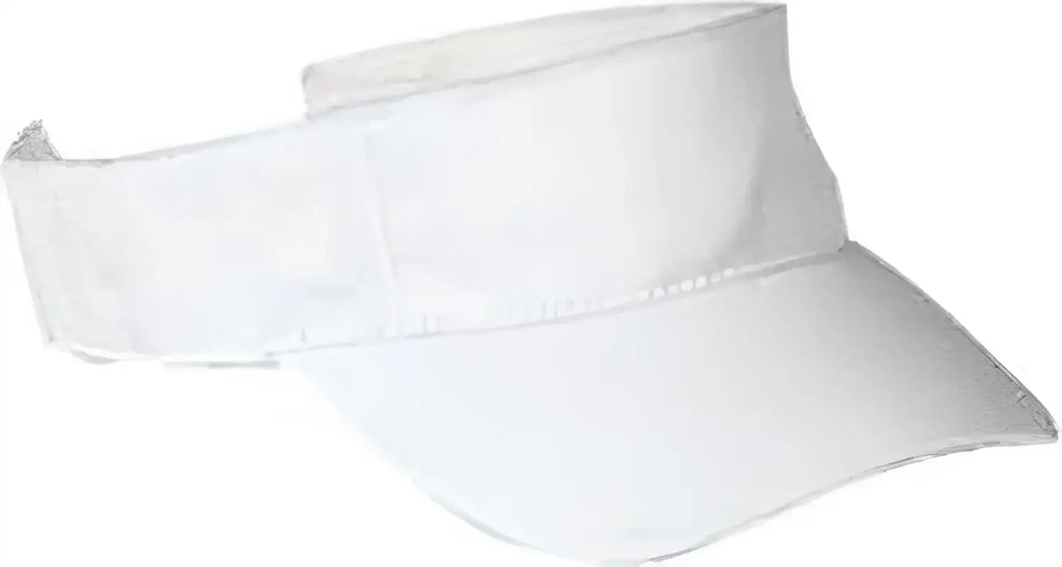 Big Accessories BX006 Cotton Twill Visor - White - White / One Size Fits Most
