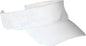 Big Accessories BX006 Cotton Twill Visor - White - White / One Size Fits Most