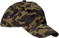 Big Accessories BX018 Unstructured CamoCap - Green Camo - Green / One Size Fits Most