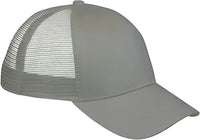 Big Accessories BX019 6 Panel Structured Trucker Cap Light Gray Gray / One Size Fits Most