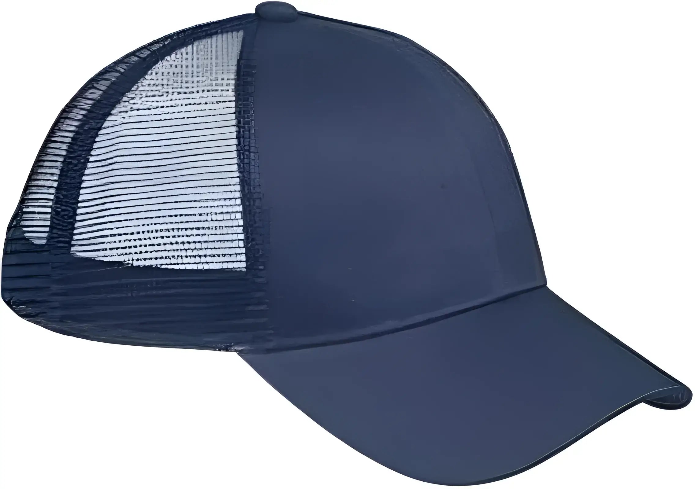 Big Accessories BX019 6 Panel Structured Trucker Cap Navy Navy / One Size Fits Most