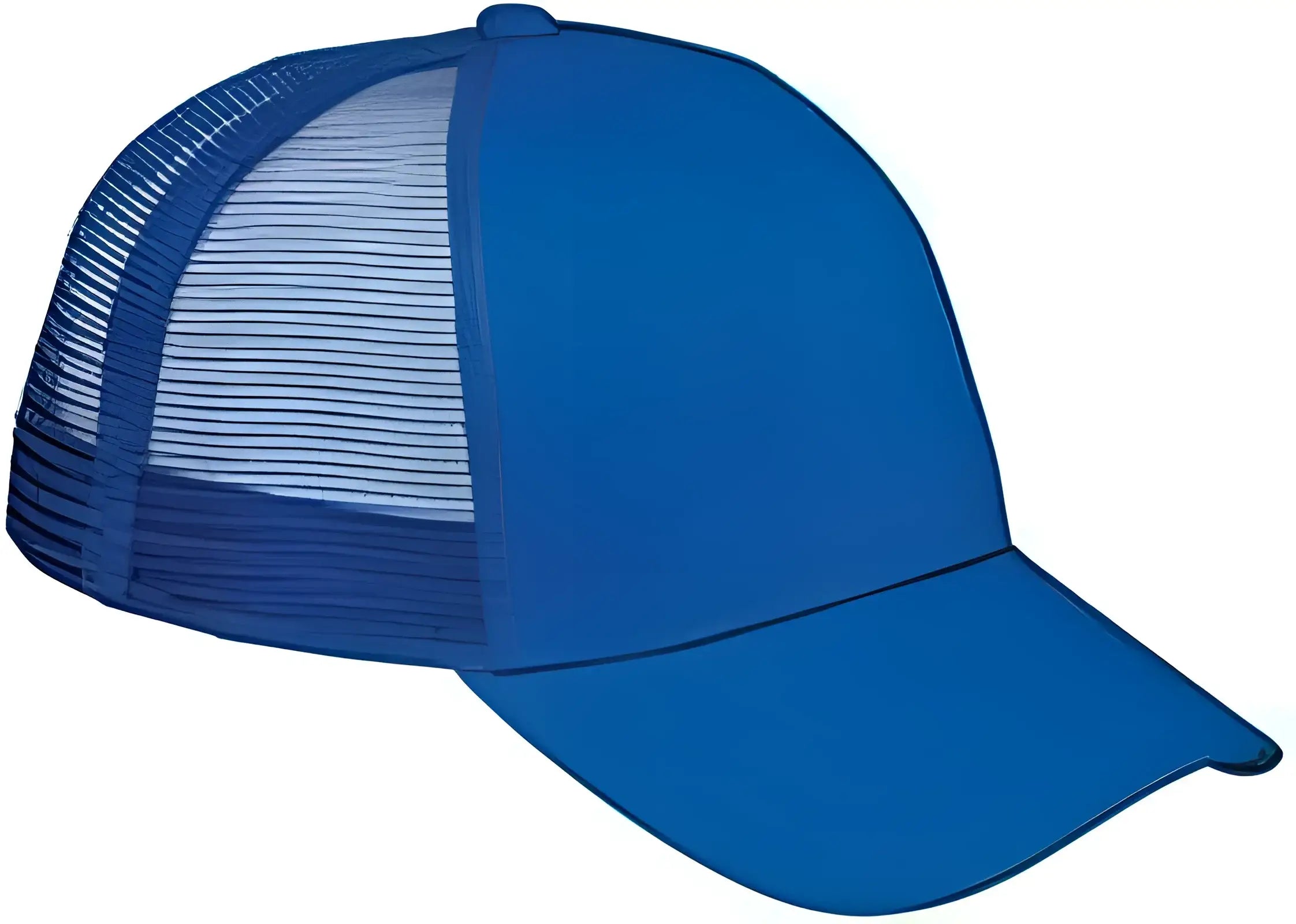 Big Accessories BX019 6 Panel Structured Trucker Cap Royal Royal / One Size Fits Most
