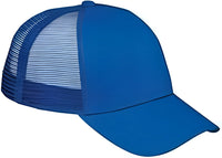 Big Accessories BX019 6 Panel Structured Trucker Cap Royal Royal / One Size Fits Most
