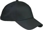 Big Accessories BX020 6 Panel Structured TwillCap Black Black / One Size Fits Most